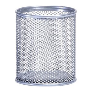 Zeller Stiftehalter Meshline alufarben Metall, lackiert 8,3 x 8,3 x 9,5 cm