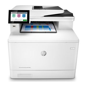 HP Color LaserJet Enterprise M480f 4 in 1 Farblaser-Multifunktionsdrucker weiß