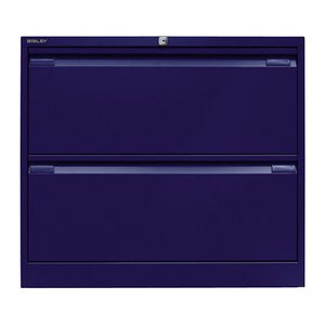 BISLEY DF3 Hängeregistraturschrank oxfordblau 2 Schubladen 80,0 x 62,2 x 71,1 cm, 1 St.