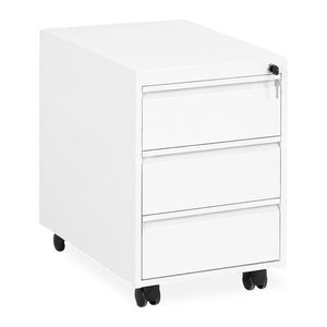 Rollcontainer aus Stahl – Signalweiß