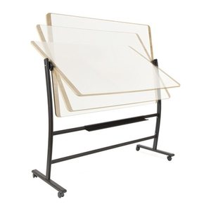 rocada mobiles Whiteboard Natural 150,0 x 100,0 cm weiß lackierter Stahl