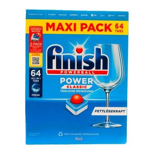 finish POWERBALL POWER CLASSIC ALL IN 1 Spülmaschinentabs, 64 St.