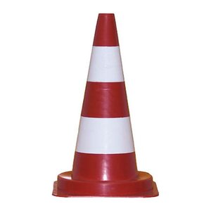 Leitkegel rot, weiß 50,0 cm, 1 St.