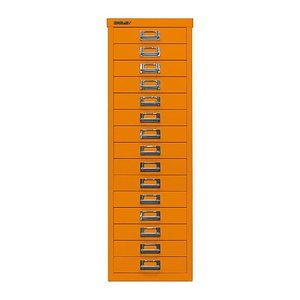 BISLEY MultiDrawer™ L3915 Schubladenschrank orange 15 Schubladen 27,8 x 38,0 x 85,7 cm, 1 St.