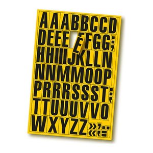 EICHNER Buchstaben A-Z Magnete gelb 22,5 x 32,5 cm, 2 Bogen