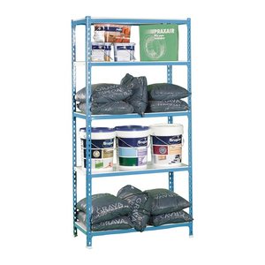 Simonrack Schwerlastregal KIT SIMONCLICK 5/400 442100024189045 blau, weiß 90,0 x 40,0 x 180,0 cm