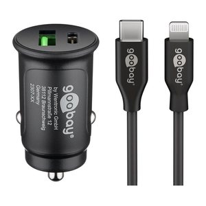 goobay Kfz-Ladeadapter schwarz, 27 Watt