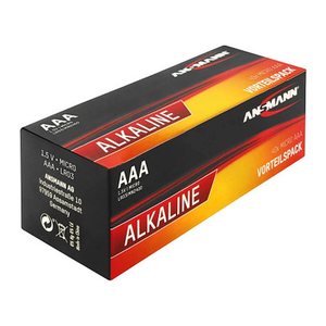 ANSMANN Batterien Red Alkaline Alkali-Mangan Micro AAA 1,5 V, 40 St.