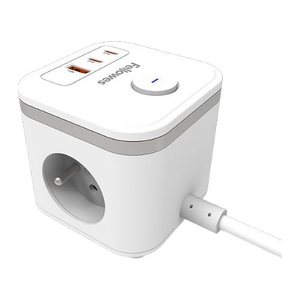 Fellowes Power Cube 3xSteckdose,1xUSB-A,2xUSB-C,Schalter wei