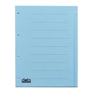 dots Ordnerregister DIN A4 Vollformat blanko blau 10-teilig, 5 Satz