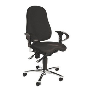 Topstar Bürostuhl Sitness® 10, SI59UG20 Stoff schwarz, Gestell chrom