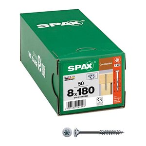 SPAX® Holzbauschrauben T40 Senkkopf WIROX 0191010801805 8 mm x 180 mm, 50 St.