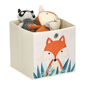 Zeller Fuchs Aufbewahrungsbox beige 28,0 x 28,0 x 28,0 cm, 1 St.