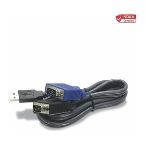 TRENDnet KVM Kabel USB /VGA 1.8m
