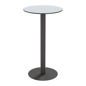 meet powered by PAPERFLOW CROSS Stehtisch rund HPL-Platte grau 60,0 x 60,0 x 110,0 cm, 1 St.