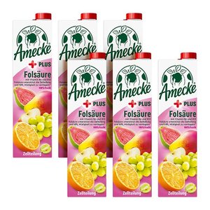 Amecke + Folsäure Fruchtsaftkonzentrat 6x 1,0 l