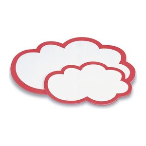 magnetoplan Moderationskarten weiß/rot 43,0 x 26,5 cm, 20 Blatt