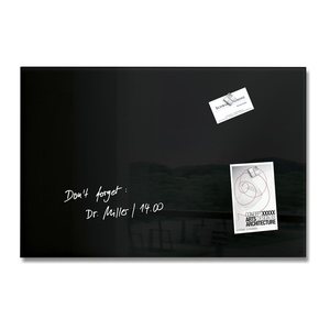 SIGEL Glas-Magnettafel artverum® 60,0 x 40,0 cm schwarz