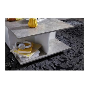 WOHNLING Couchtisch quadratisch Spanplatte weiß 70,0 x 70,0 x 36,0 cm, 1 St.