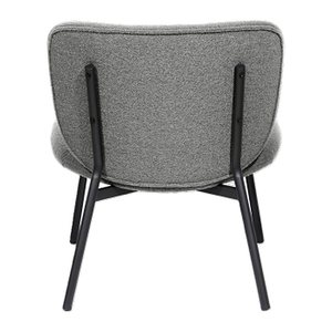 meet powered by PAPERFLOW Sessel TWIST grau schwarz Stoff 60,0 x 53,0 x 82,0 cm, 1 St.