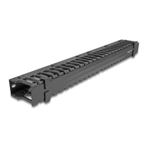 DELOCK Kabelmanagement Rangierpanel mit 3 Öffnungen 19" 1 H