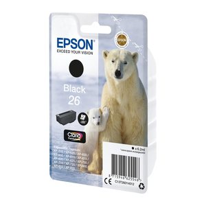EPSON 26 / T2601 (Eisbär) schwarz Druckerpatrone