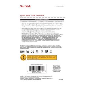 SanDisk USB-Stick Cruzer Blade schwarz, rot 16 GB, 1 St.