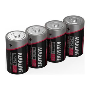 ANSMANN Batterien Red Alkaline Alkali-Mangan Mono D 1,5 V, 4 St.