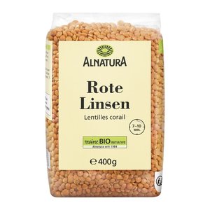 ALNATURA Bio Rote Linsen 400,0 g, 1 St.