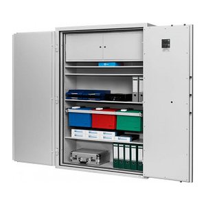 ISS Sicherheitsschrank Düsseldorf Mettmann IX Sicherheitsstufe S2 nach EN14450 mit Feuerschutz lichtgrau 130,5 x 52,7 x 187,5 cm