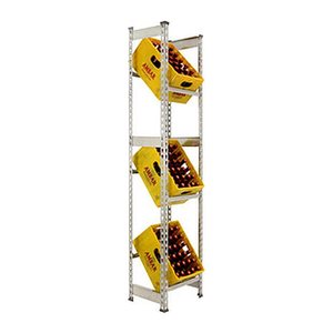 Simonrack Getränkekistenregal SIMONBOTTLE 3 8435104962640 silber 40,0 x 30,0 x 180,0 cm