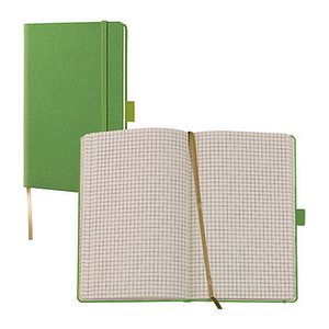 Lediberg Notizbuch Tucson ca. DIN A6 kariert, mittelgrün Hardcover 192 Seiten, 1 St.
