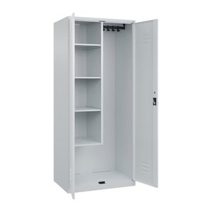 CP Putzmittelschrank Classic PLUS 080100-02 S10008 lichtgrau 4 Fachböden 80,0 x 50,0 x 185,0 cm, aufgebaut, 1 St.