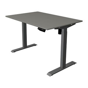 Kerkmann Move 1 elektrisch höhenverstellbarer Schreibtisch grafit rechteckig, T-Fuß-Gestell grau 120,0 x 80,0 cm