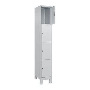 CP Schließfachschrank Classic Plus lichtgrau 080010-104 S10009, 4 Schließfächer 30,0 x 50,0 x 195,0 cm