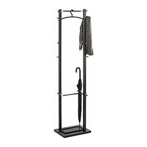 HAKU Möbel Kleiderständer 54527 schwarz Metall 10 Haken 40,0 x 175,0 cm, 1 St.