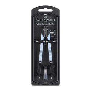 FABER-CASTELL Zirkel Grip sky blue, 1 St.