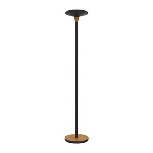 unilux BALY BAMBOO LED Stehlampe schwarz/bambus 44,6 W