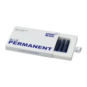 MONTBLANC Tintenpatronen für Füller Blue permanent blau, 8 St.