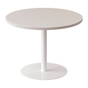 meet powered by PAPERFLOW Beistelltisch rund Spanplatte weiß 80,0 x 80,0 x 60,0 cm, 1 St.