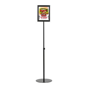 update displays Infoständer Economy schwarz DIN A4 30,5 x 30,5 x 85,4 - 140,5 cm, 1 St.