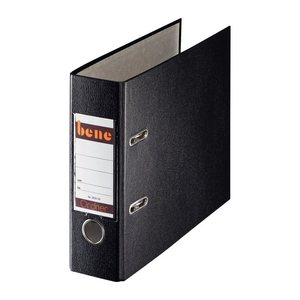 bene A5 Ordner schwarz Kunststoff 7,5 cm DIN A5 quer, 1 St.