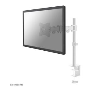 Neomounts Monitor-Halterung NM-D135WHITE weiß für 1 Monitor, Tischklemme, Tischbohrung