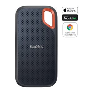SanDisk Extreme Portable SSD V2 2 TB externe SSD-Festplatte schwarz, orange