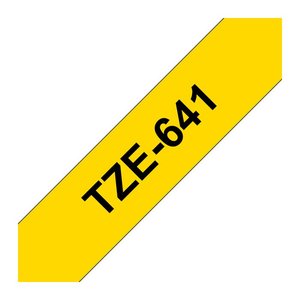 brother Schriftband TZe-641 TZE641, 18 mm, schwarz auf gelb, 1 St.