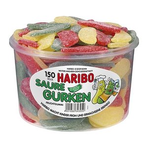 HARIBO Super Gurken Fruchtgummi 1350,0 g, 150 St.