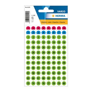 HERMA Klebenummern 4129 Zahlen, 10x 480 Etiketten