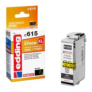edding EDD-615 schwarz Druckerpatrone kompatibel zu EPSON 35XL / T3591XL