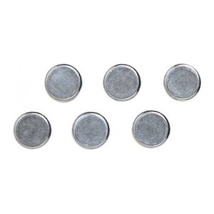 FRANKEN Magnete silber, Metall Ø 10,0 mm, 6 St.
