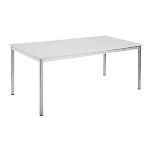 SODEMATUB Mehrzwecktisch lichtgrau, alu rechteckig, Vierkantrohr alu, 180,0 x 80,0 x 74,0 cm